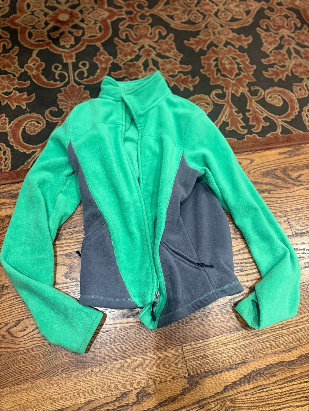 Champion Green and Gray Women’s Fleece Utility Jacket